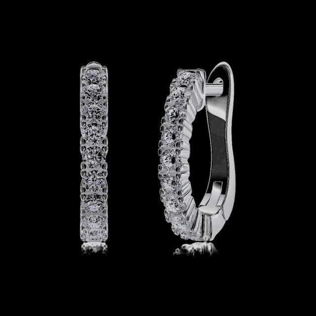 Pavé Hoop Earrings